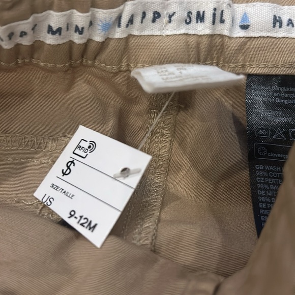 H&M Khaki Pants with Elastic Waistband Size 9-12M - Picture 5 of 7